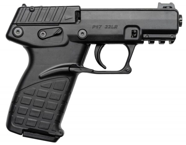Kel-Tec P17 .22LR Semi Auto Pistol - 16+1 Rounds | 3.93" Barrel | Black | 3-Dot Sights