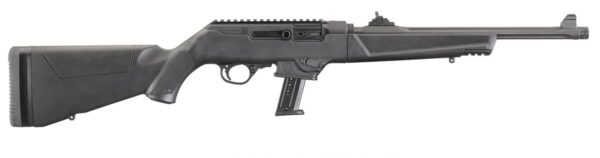 56184_1 Ruger PC Carbine 9mm Takedown, 16.1" Barrel, 17+1 Capacity - 17+1 Rounds | 16.12" Barrel | Black Synthetic Stock | Synthetic | Blue/Black