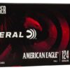 Federal American Eagle Full Metal Jacket 9mm Ammo 124 gr 50 Round Box - Brass Casing
